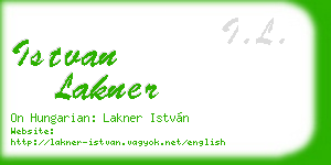 istvan lakner business card